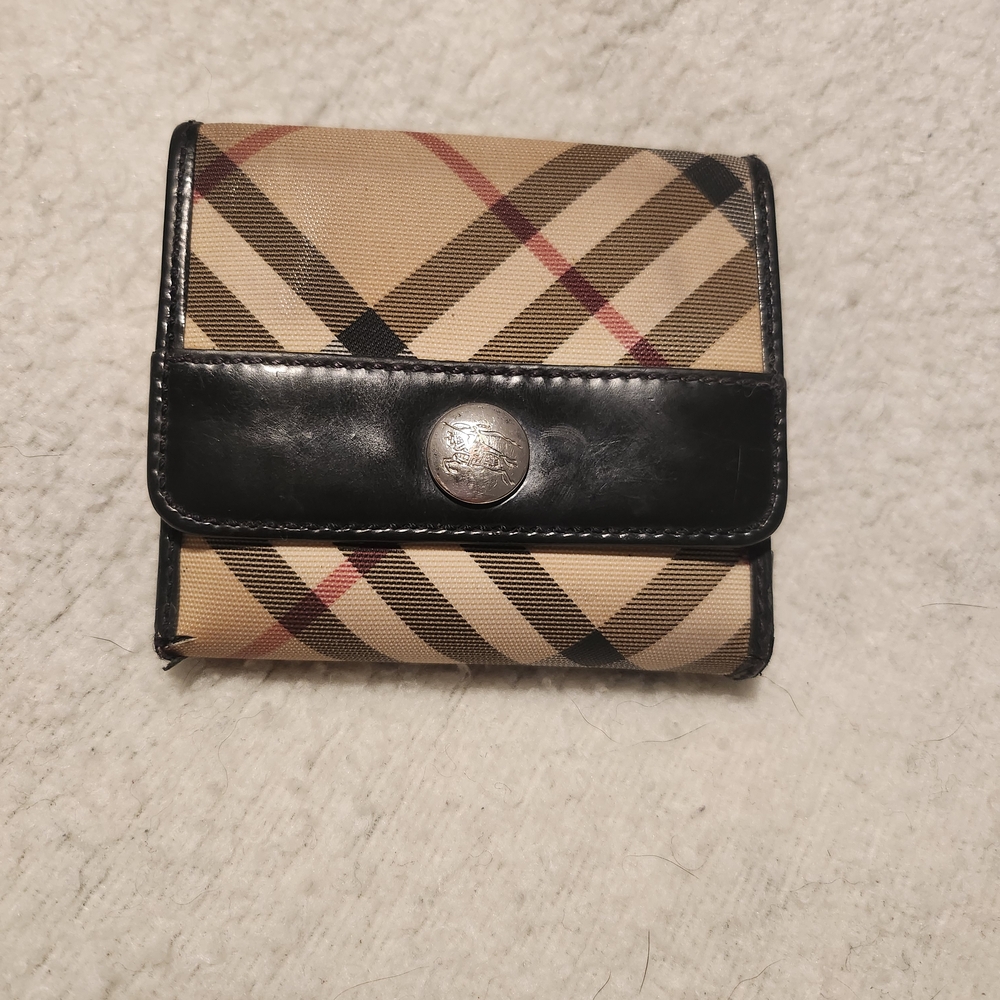 Burberry Wallet with Black Trim